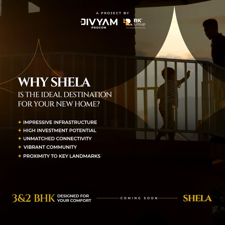 Divyam Procon,  DivyamProcon, ComingSoon, ComfortHomes, 2BHK, 3BHK, IdealDestination, CommunityGrowth, LiveInLuxury, LifestyleGoals, ShelaResidences, RealEstate, InvestmentOpportunity, Property, Shela, Ahmedabad
