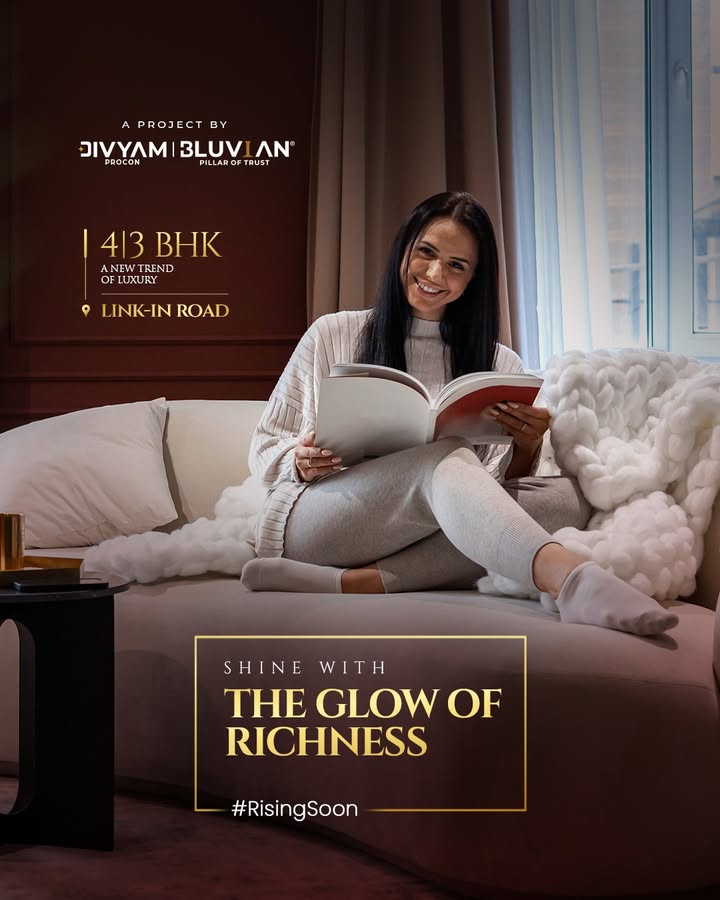 Divyam Procon,  DivyamProcon, BluvianGroup, 3BHK, 4BHK, LuxuryLiving, ComingSoon, DreamHomes, LuxuryTrend, Investment, Property, LinkInRoad, Ahmedabad