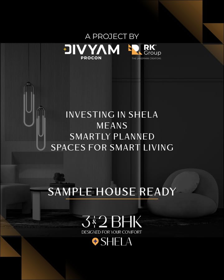 Divyam Procon,  DivyamProcon, 2BHK, 3BHK, ComingSoon, SampleHouseReady, Investment, PerfectLifestyle, ElevatedLiving, RealEstate, PropertyGoals, Property, Shela, Ahmedabad