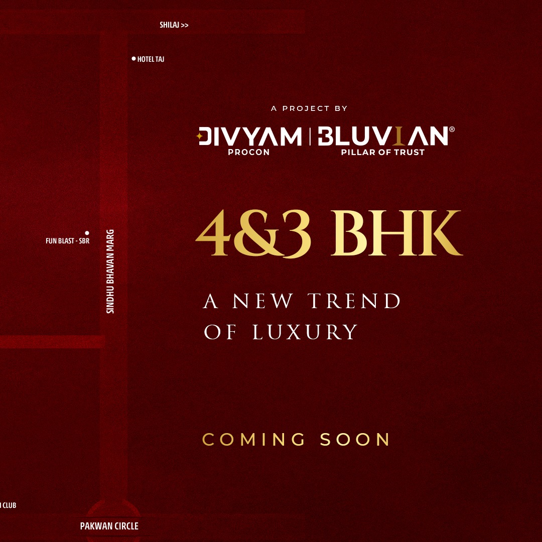 Divyam Procon,  DivyamProcon, Bluvian, ComingSoon, SupremeLifestyle, 3BHK, 4BHK, LuxuryLiving, PrimeResidence, ModernLuxuryLiving, LuxuryRealEstate, InvestmentOpportunity, Property, LinkInRoad, Ahmedabad