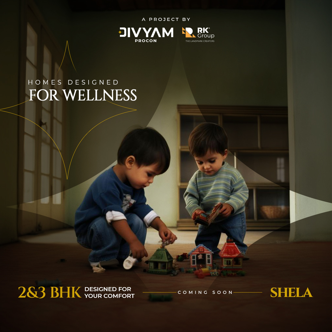 Divyam Procon,  DivyamProcon, ComingSoon, ComfortHomes, 2BHK, 3BHK, LocationOfYourDreams, DreamHome, HealthierFuture, ShelaResidences, RealEstate, HomeDesigned, InvestmentOpportunity, Property, Shela, Ahmedabad