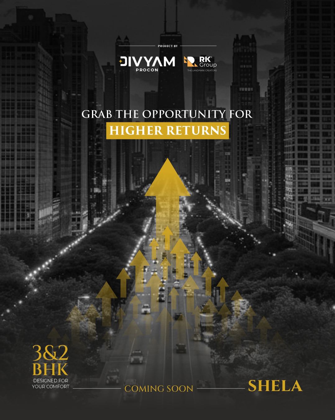 Divyam Procon,  DivyamProcon, 2BHK, 3BHK, ComingSoon, ComfortingHomes, ShelaResidences, RealEstate, InvestmentOpportunity, SmartInvestment, Property, Shela, Ahmedabad