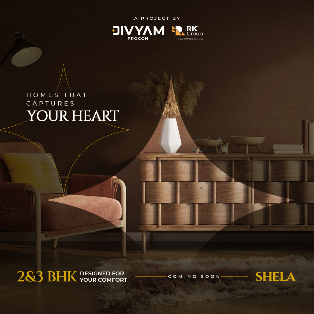 Divyam Procon,  DivyamProcon, ComingSoon, ComfortHomes, 2BHK, 3BHK, SpacesThatInspire, EnhanceYourExperience, ElevateYourSpace, ShelaResidences, RealEstate, InvestmentOpportunity, Property, Ahmedabad