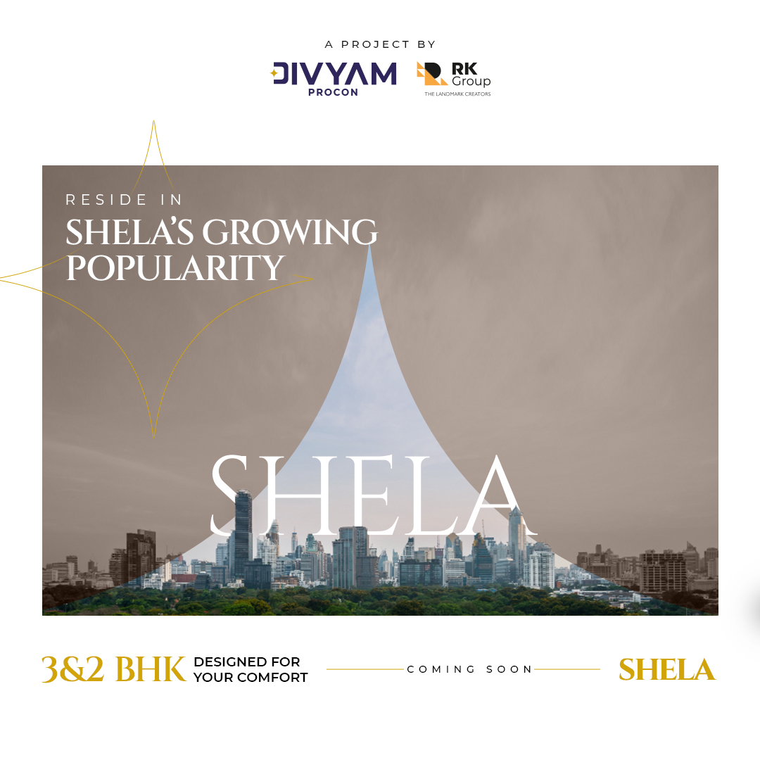 Divyam Procon,  DivyamProcon, ComingSoon, ComfortHomes, 2BHK, 3BHK, ThrivingNeighborhood, ExcellentInvestment, PrimeLocation, ShelaResidences, RealEstate, InvestmentOpportunity, Property, Shela, Ahmedabad